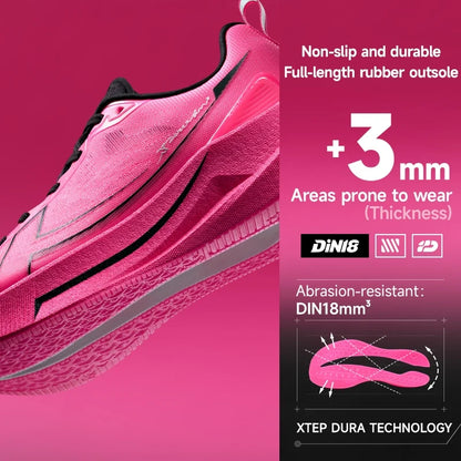 XTEP 2000km Marathon Running Shoes - Professional Cushioned Lightweight Breathable Sports Shoes