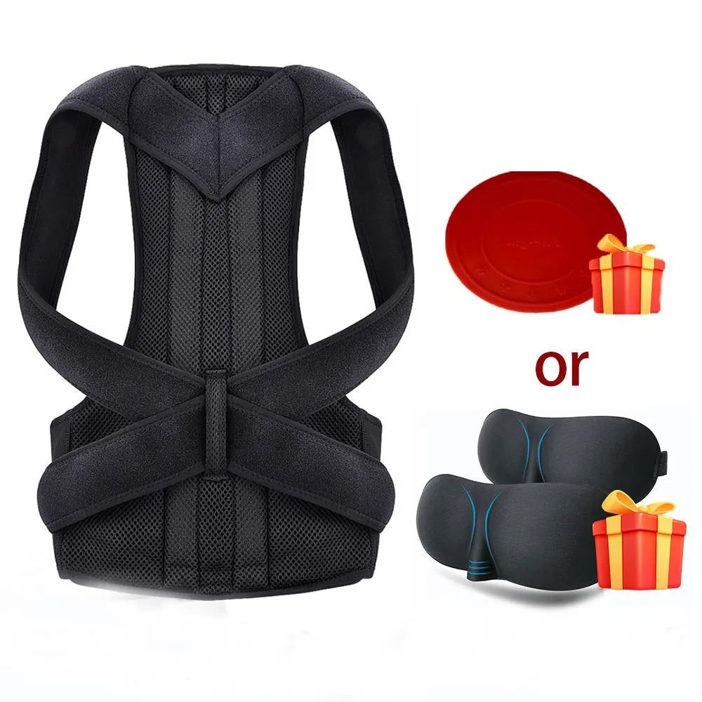 Back Posture Corrector Brace — Shoulder Support Belt for Upper & Lower Back Pain Relief | Spine & Clavicle Posture Vest