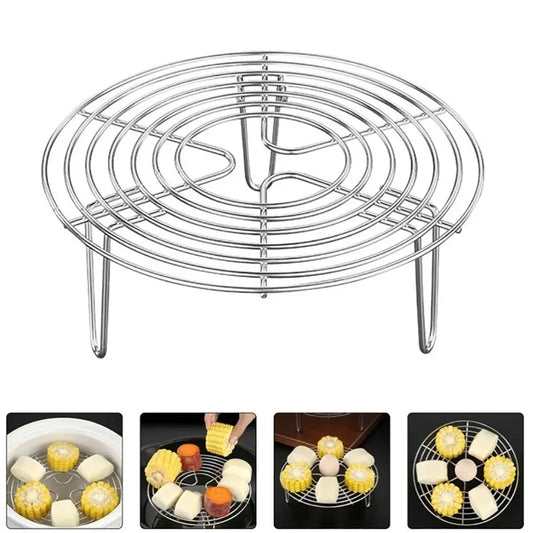 304 Stainless Steel Kitchen Steamer Rack - Durable Pot Steaming Shelf for Cooking Accessories