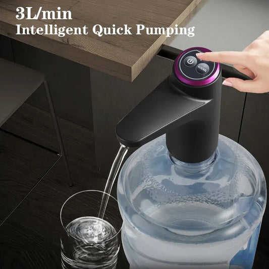 Wireless Electric Barreled Water Pump - Intelligent Pressurized Purified Water Dispenser, Automatic Pumping for Simple Barrel Type