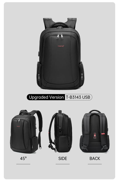 Lifetime Warranty Men’s Laptop Backpack – Anti-Theft Travel & School Bag for 14-17.3 Inch Laptops, Male Knapsack