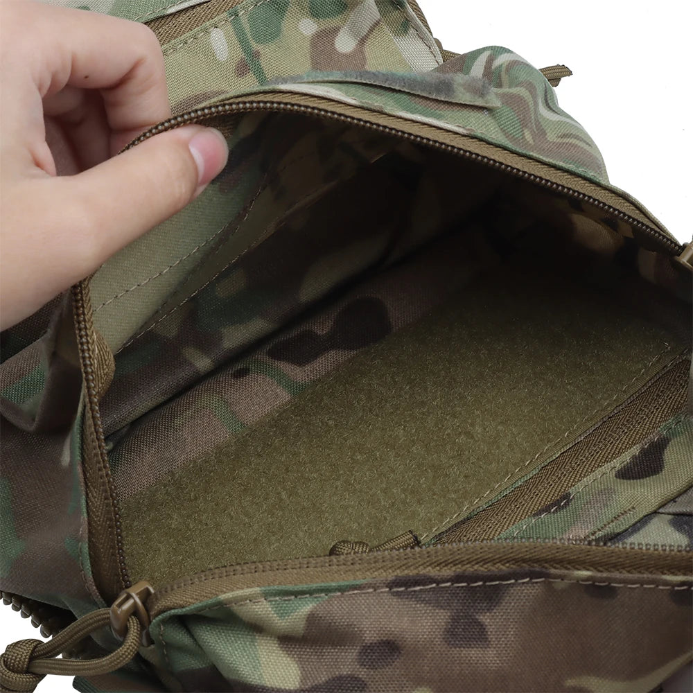 V5 FCPC Tactical Vest Backplate – Military Airsoft Hunting Plate Carrier with Sub-Package, Double Mag & Sundries Pouch
