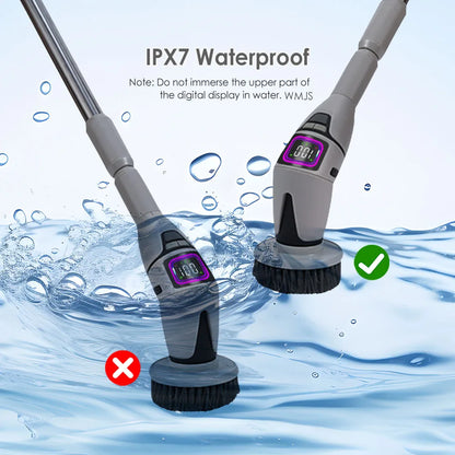 10 in 1 Electric Cleaning Brush – Multifunctional Bathroom & Toilet Brush with Voice Announcement