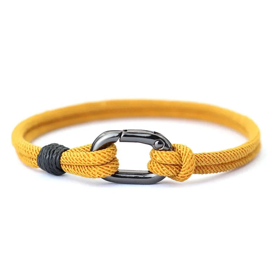 Noter Thin Thread Bracelet for Men – Handmade Braided String Charm, Outdoor Survival & Nautical Knot Pulsera
