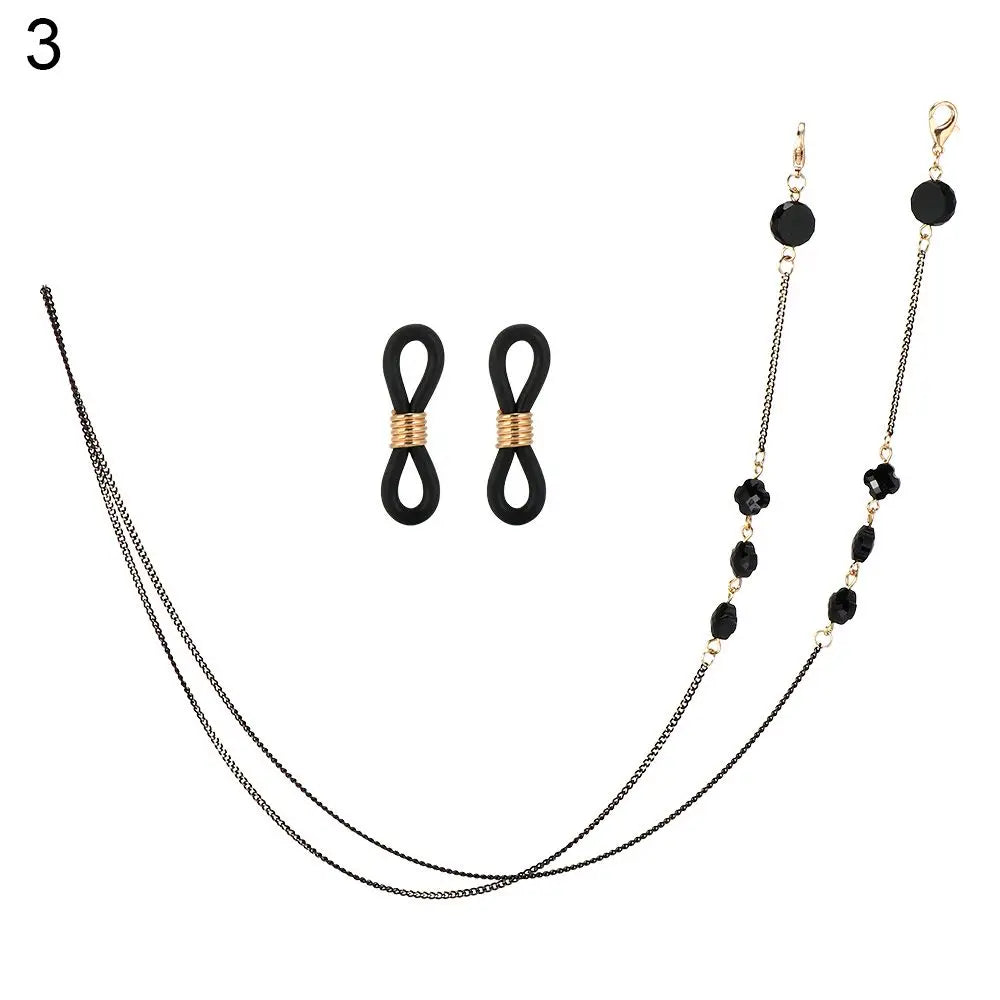 Women Pearl Star Eyeglass Chain - Fashion Beaded Sunglasses Holder Neck Strap For Reading Glasses