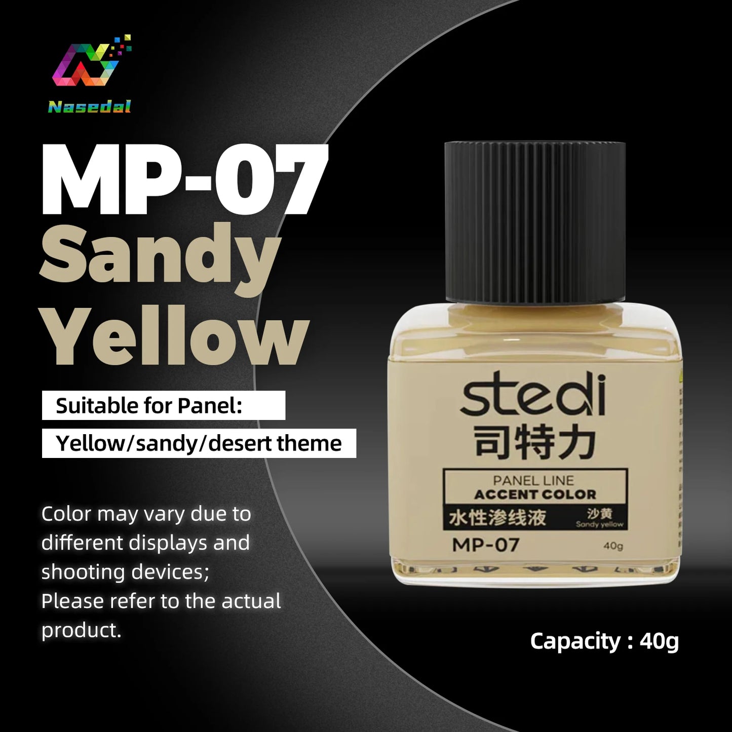 Stedi MP-10~MP-13 Weathering Acrylic Paint – 40g Gundam & Military Model Panel Line Painting Tool for DIY Hobby Crafts