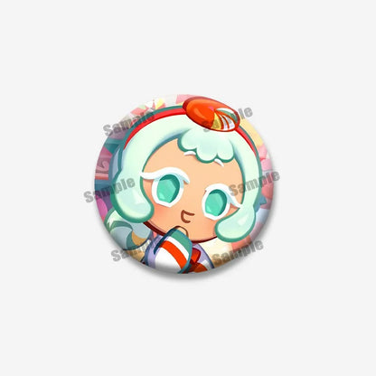 Cookie Run Kingdom Shadow & Milk Button Brooch – Cute Cartoon Enamel Pin for Bags, Clothing & DIY Accessories
