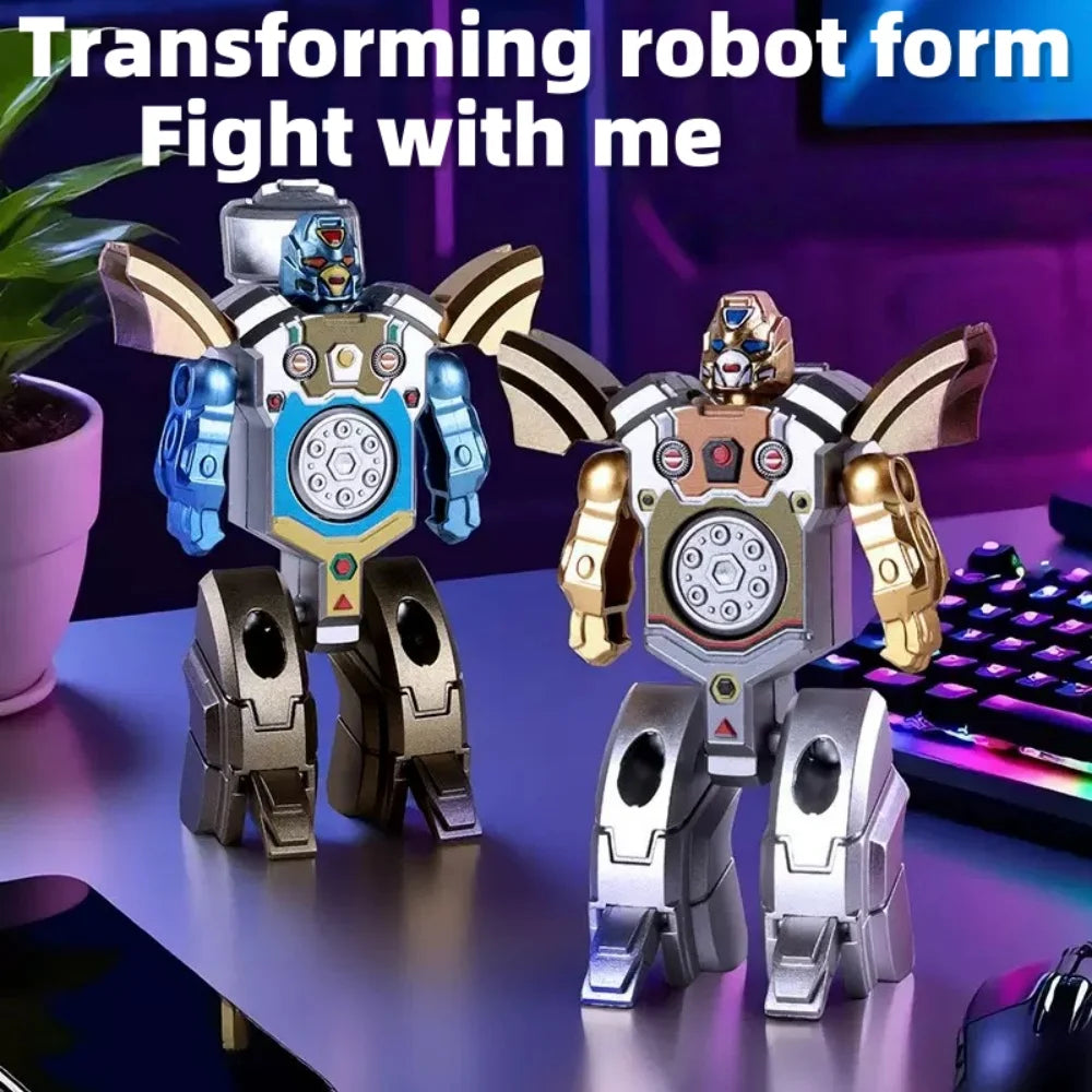 360 Rotating Robot Toy - Ball Deformation Fingertip Gyro Sensory Fidget Toy for Kids & Adults
