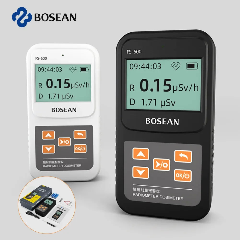 Geiger Counter Radiation Detector - Handheld X-Ray, Gamma & Beta Ray Radioactive Tester with LCD Display and Alarm