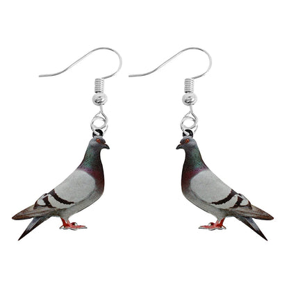 Cute Animal Acrylic Drop Earrings - Funny Custom Jewelry Gifts for Women & Girls with Rabbit, Parrot, Frog & Butterfly Designs