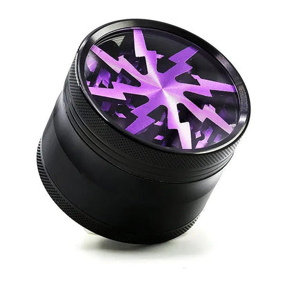 2.5" (63mm) 4-Layer Metal Herb Grinder — Zinc Alloy Tobacco & Spice Crusher for Smoking Accessories