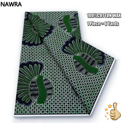 100% Cotton African Wax Print Fabric - High Quality Original Real Wax Ankara Batik Pagne Nigeria Style Sewing Fabric