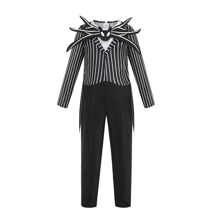 Jack Skellington & Sally Kids Costume - Halloween Cosplay Dress-Up Outfit for Girls & Boys
