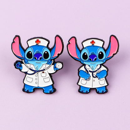 5pcs Medical Series Enamel Pin Set – Doctor & Nurse Brooches, Metal Lapel Pins for Backpack, Accessories & Gifts