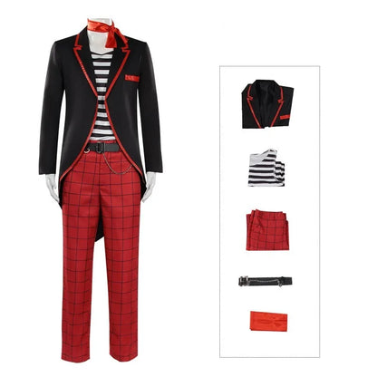 Fulujiacos Jim Carrey Cosplay Costume — Yellow Stanley Ipkiss Outfit from The Mask
