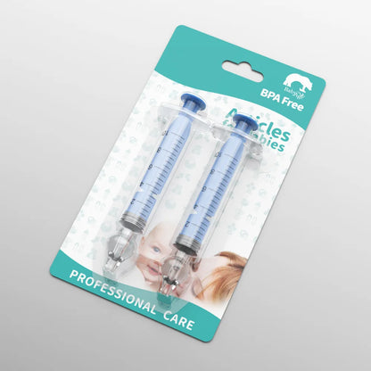 Baby Nasal Cleaner Syringe Set – 2-Piece 10mL Infant Nose Washer and Aspirator Tool