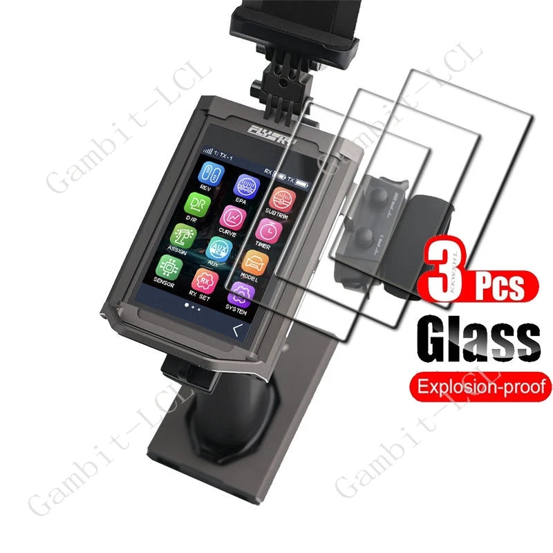 3PCS 9H HD Tempered Glass Screen Protector for Flysky Noble NB4 / NB4 Pro – Protective Film Cover   2/2