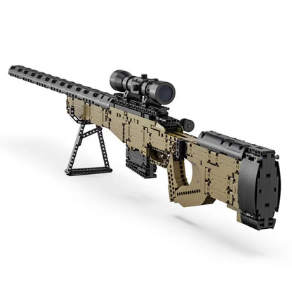 Cada 979-Piece City Police & Military Building Blocks Set – WW2 Sniper Rifle & Assault Rifle Bricks Toys for Kids Gifts