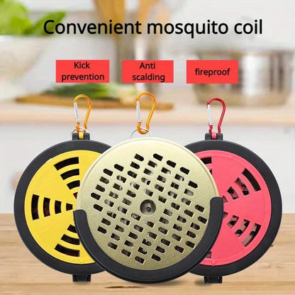 Portable Mosquito Incense Holder - Hangable Outdoor & Indoor Repellent Box for Camping and Fishing