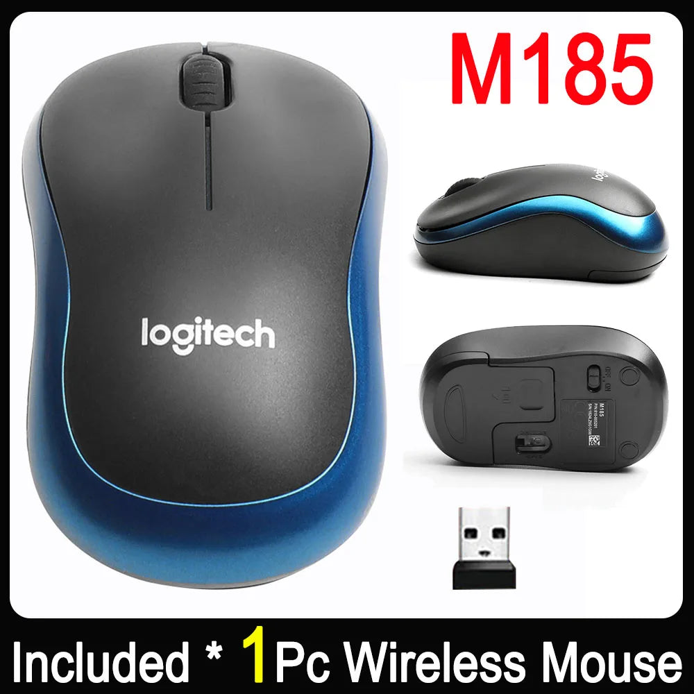 Logitech M330 Wireless Gaming Mouse - 2.4GHz USB, 1000DPI, 3-Button Optical Mouse for Laptops & PCs