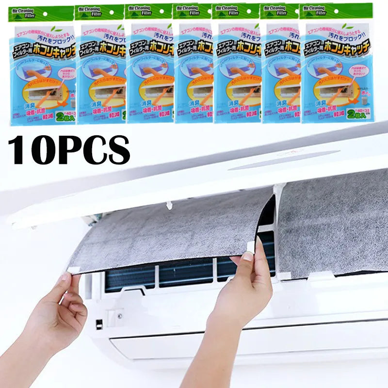10/2PCS Anti-Dust Air Condition Outlet Filter Mesh - Household Air Conditioner Cleaning Filter