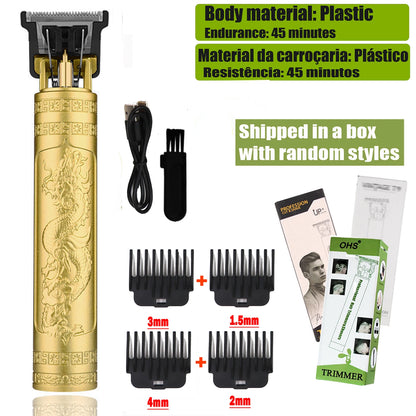 T9 Electric Hair Clipper & Beard Trimmer — 0mm Precision Body Hair Shaver for Men, Professional Haircut & Grooming