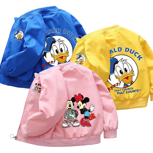 Spring Baby Boys & Girls Coats – Mickey Mouse Cartoon Hoodie Jacket, Kids Sweatshirt Windbreaker Outerwear for 1-6 Years