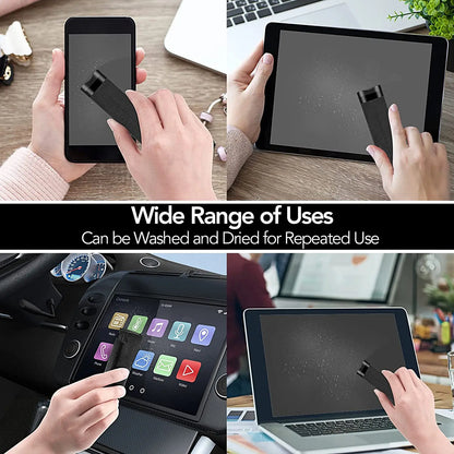 2-in-1 Phone Screen Cleaner Spray & Dust Remover Tool with Microfiber Cloth for iPhone, iPad, and More