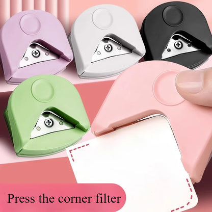 Portable Circle Cutter & Corner Rounder Machine – Button Maker Tool for Paper, Cards & Photos, Precision Corner Punching Craft Cutter for DIY Projects