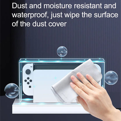 Crystal Clear Protection: Dust Cover for Nintendo Switch OLED - Protective Acrylic Sleeve Display Box - Safeguard Your Console and Games in Style