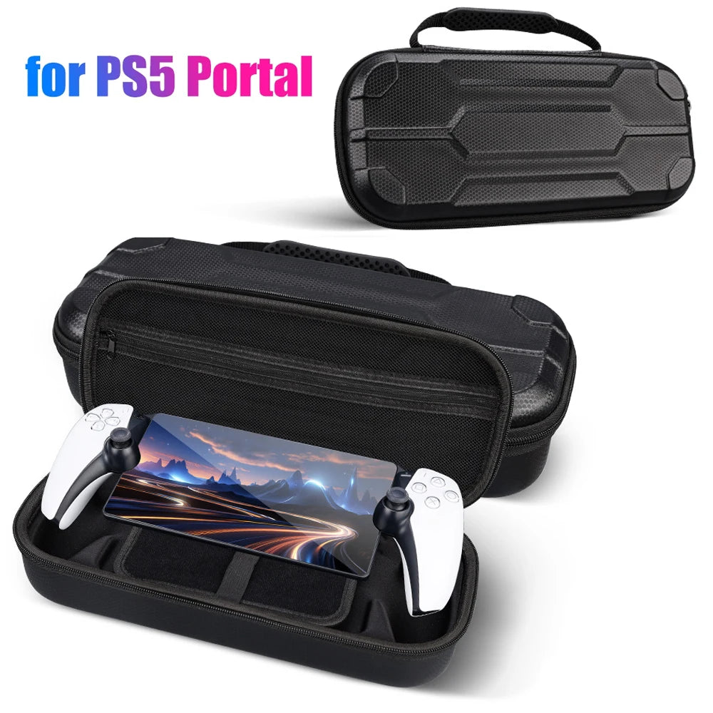 Carrying Case for Sony PS5 PlayStation Portal – Shockproof Protective Storage Bag & Shell for PS Portal Accessories