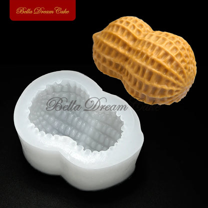 Peanut Design Silicone Mousse Mold – Pudding, Fondant, Chocolate & DIY Cake Decorating Bakeware Tool