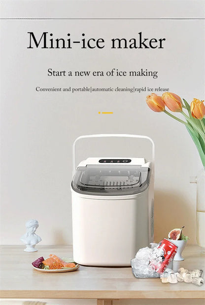 110V/220V Electric Ice Maker – Portable Automatic Bullet & Round Ice Cube Machine, Professional Use