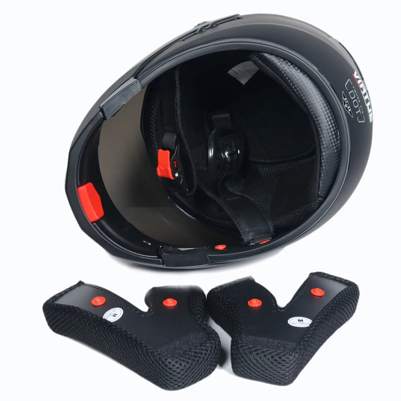 Dual Lens Full Face Motorcycle Helmet - Racing Downhill Motorbike Protective Safety Helmet Gear