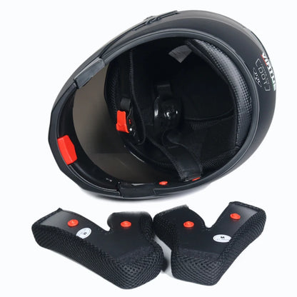Dual Lens Full Face Motorcycle Helmet - Racing Downhill Motorbike Protective Safety Helmet Gear