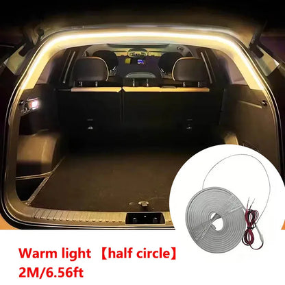 High Brightness Car Trunk LED Light Strip – Automatic Sensing Interior Ambient Tailgate Lighting, Wire-Free Installation
