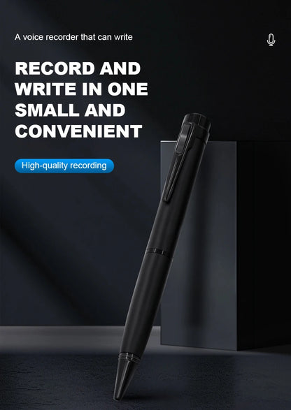 Digital Voice Recorder Pen – 8GB/16GB/32GB/64GB Professional Audio Recorder with Noise Reduction for Business Meetings