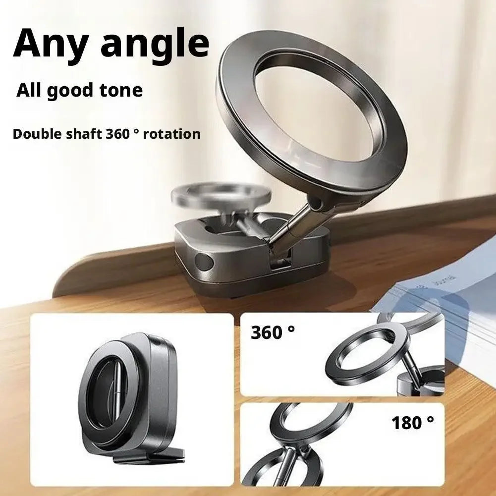 Magnetic Rear Seat Phone Holder - 360° Rotating Adjustable Travel Mount for MagSafe iPhone and Xiaomi Smartphones