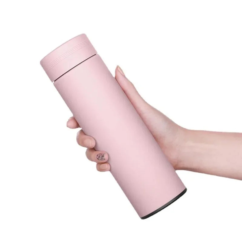 500ml Smart Water Bottle – Stainless Steel Thermos with Temperature Display, Leakproof Vacuum Flask, Coffee Cup, Milk Mug – Ideal Christmas Gift