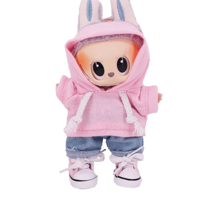 Labubu 17cm Doll Clothes Set — Plush Doll Accessories for Girls’ Birthday & Christmas Gifts