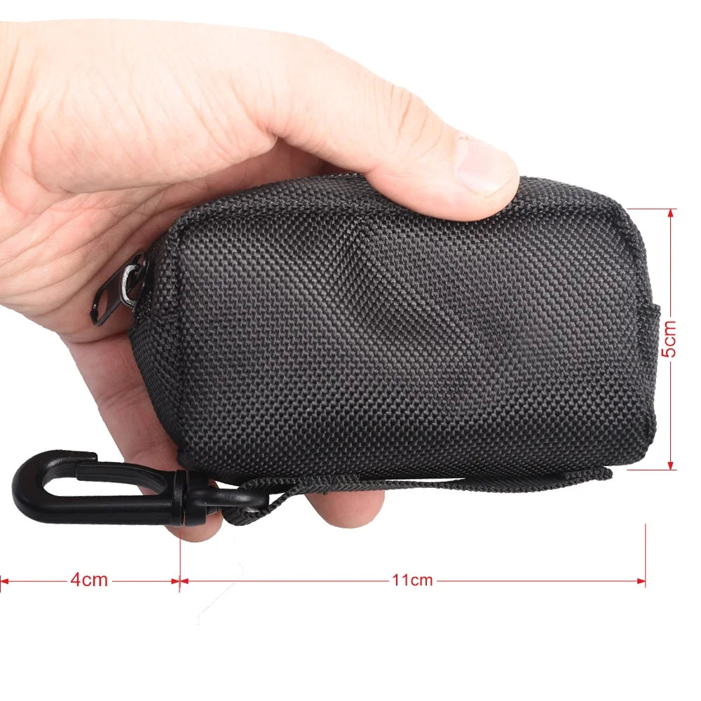Waterproof Golf Ball Bag with Clip – Golf Tee Holder Pouch, Lightweight Fanny Pack Golf Ball Case, Golf Accessories