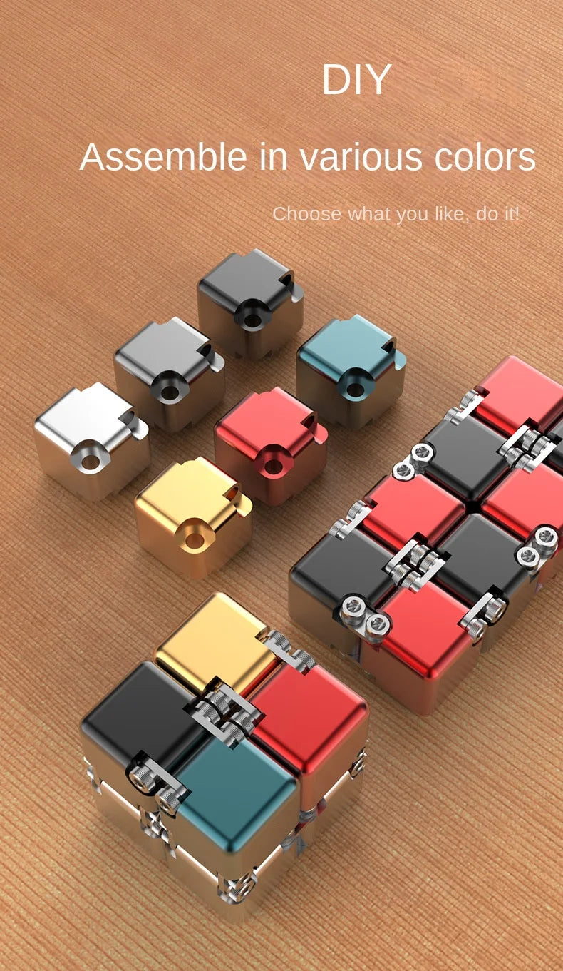 Fashion Metal Infinite Magic Cube – Upgraded Disassembled Intelligence & Decompression Toy