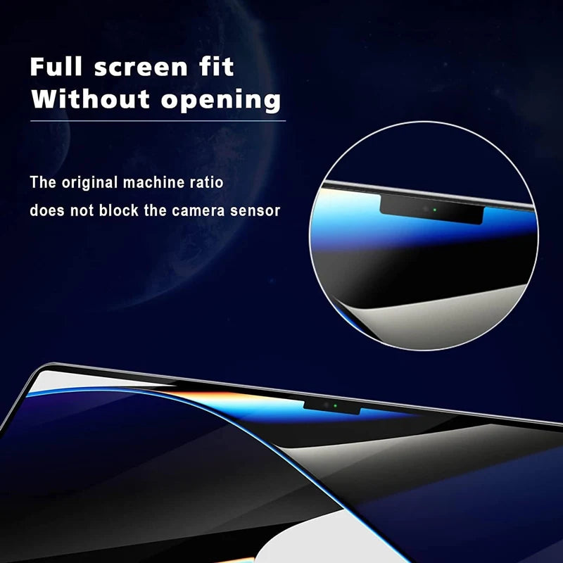 HD Clear Laptop Screen Protector — Soft Film for MacBook Pro & Air 13", 14", 15", 16" (M1 & M2, Pro & Max)
