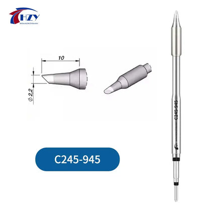 HZY C245 Soldering Iron Tips - Replacement Soldering Heads for JBC T245 Handle and Repair Stations