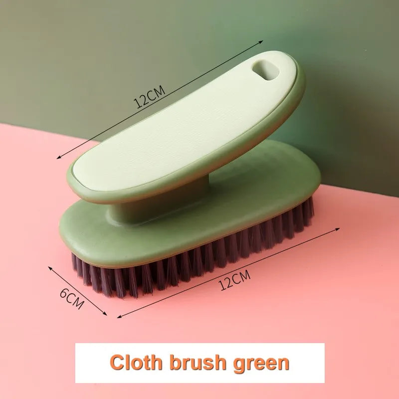 3247 Long Handle Shoe Cleaning Brush - Portable Laundry Scrub Brush Set for Home & Travel Use