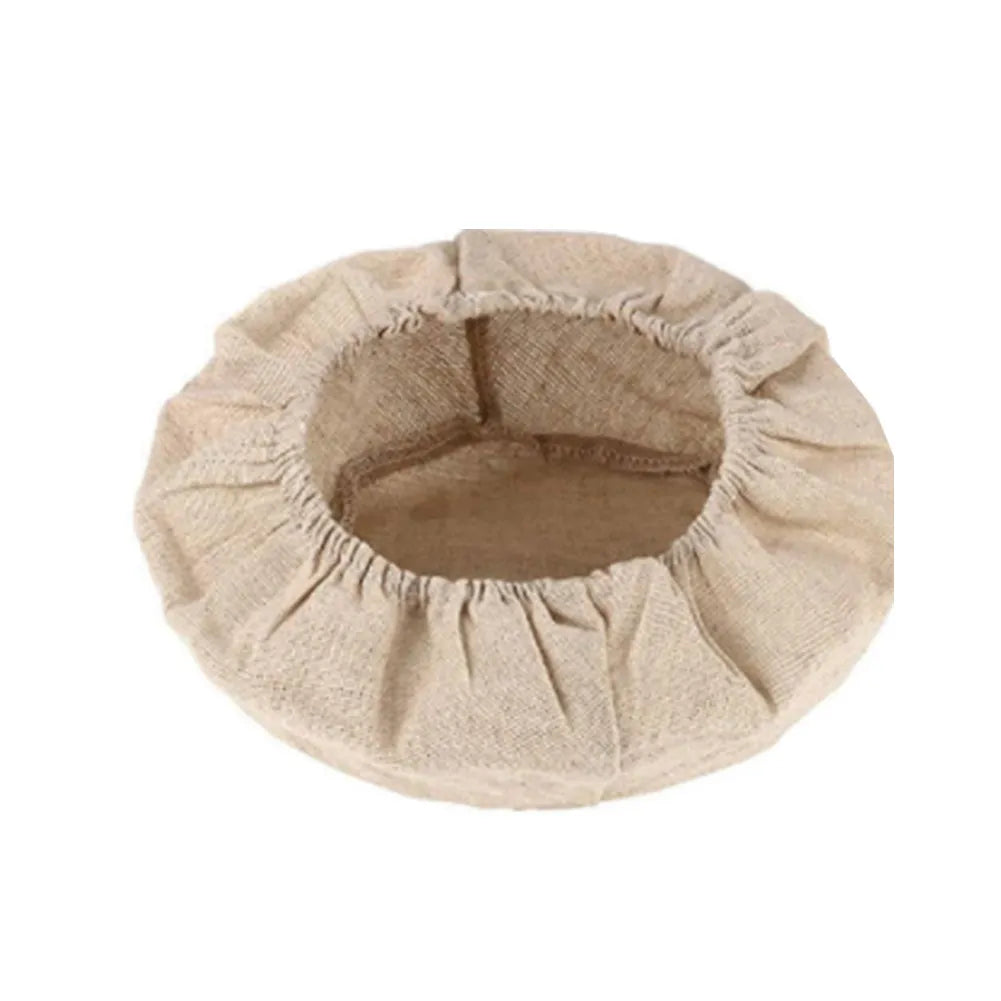 Fermented Linen Cloth Cover for Round Rattan Bread Proofing Basket - Bread Dough Banneton Flax Cloth Liner Bag