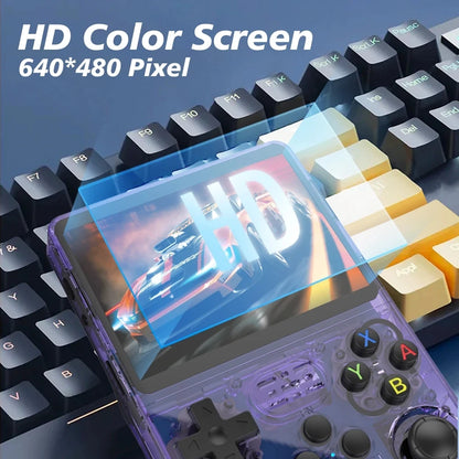 R36S Retro Handheld Video Game Console: Linux System, 3.5-inch IPS Screen - Portable Handheld Video Player with 64GB Storage, Loaded with 15,000 Games!