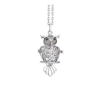 Vintage Mexico Angel Ball Chime Necklace – Antique Locket Aromatherapy Essential Oil Diffuser