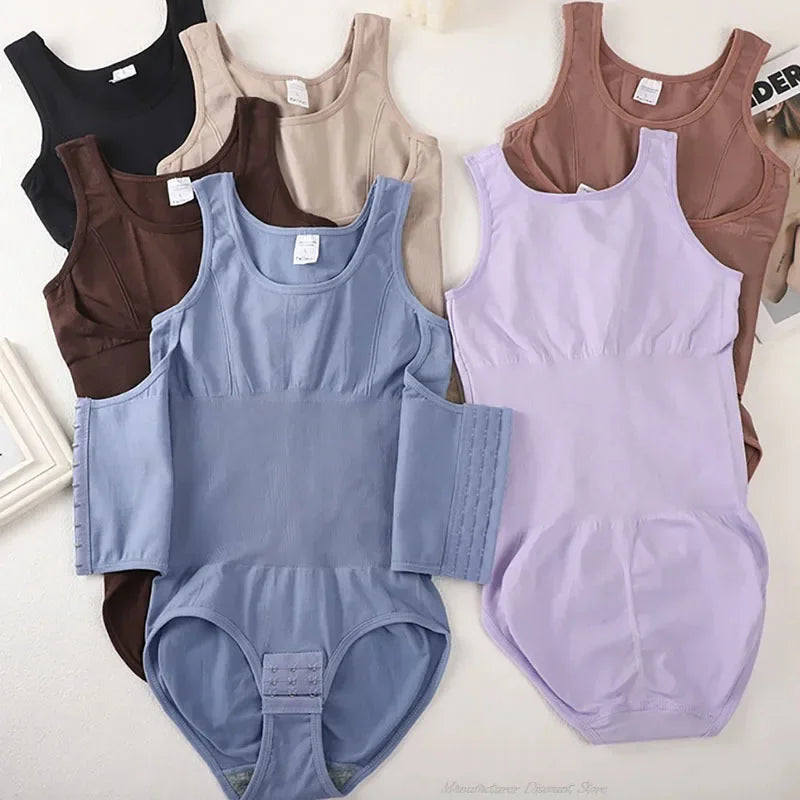 2025 Women’s Zipper Bodysuit Shapewear – Tummy Control Waist Trainer Slimming Corset Top