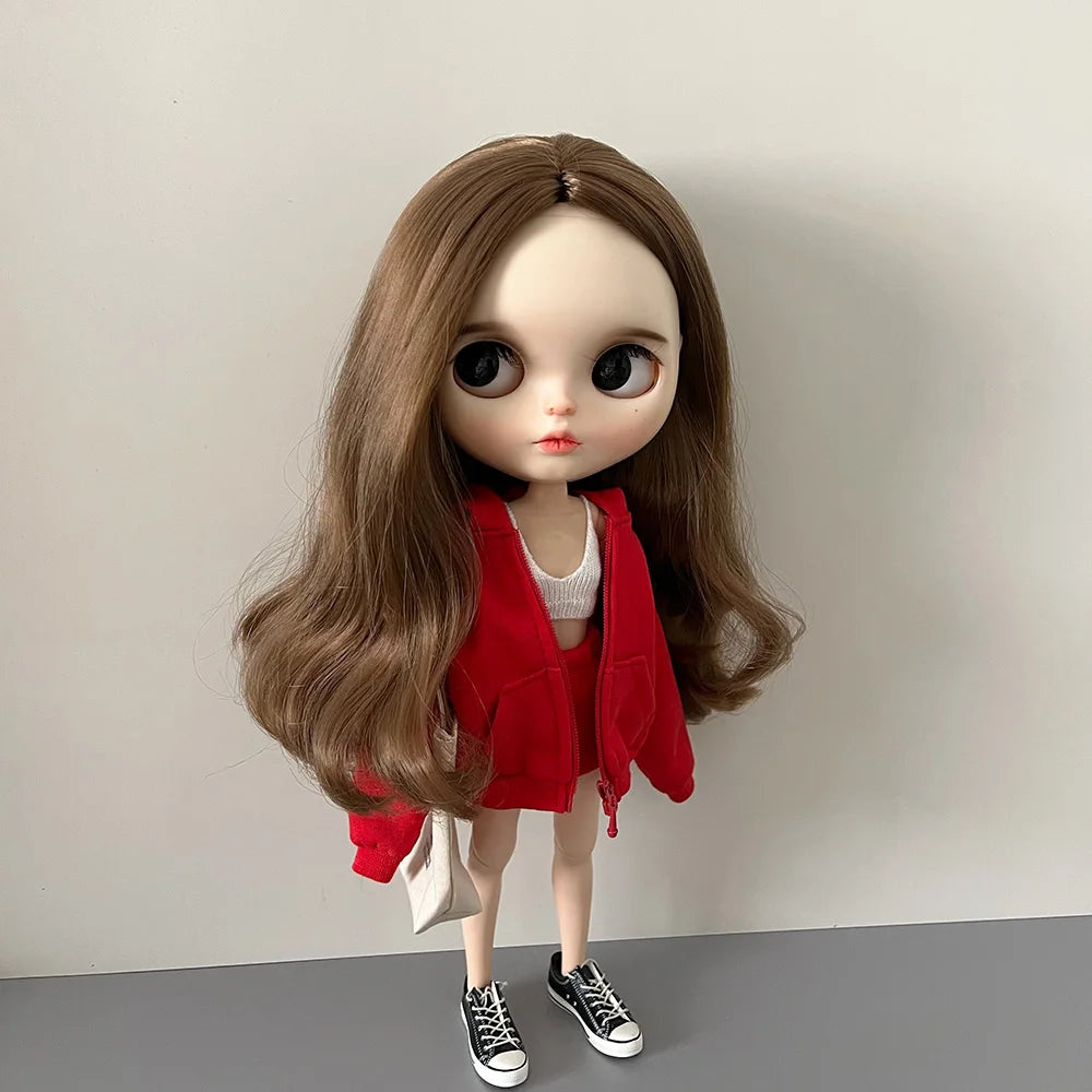 Blyth Doll Clothes — Sweater, Sports Hoodie, Jacket & Shorts for 1/6 Dolls